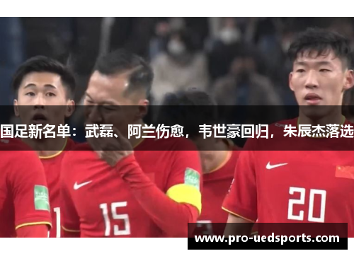 国足新名单：武磊、阿兰伤愈，韦世豪回归，朱辰杰落选