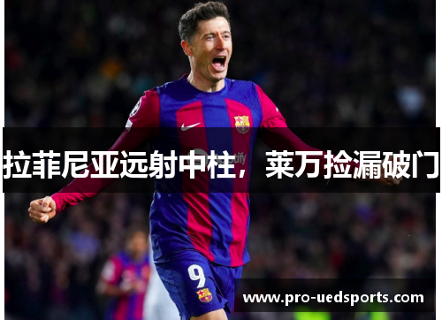 拉菲尼亚远射中柱，莱万捡漏破门